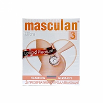 Презервативы Masculan Ultra c продлевающим эффектом — 3 штуки