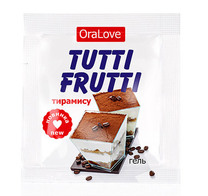 Съедобный лубрикант Tutti-Frutti со вкусом тирамису (4 г)